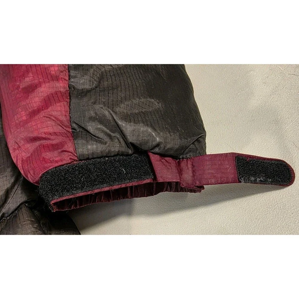 Mountain Hardware Puffer Goose Down Jacket Mens Large Dark Red Gray